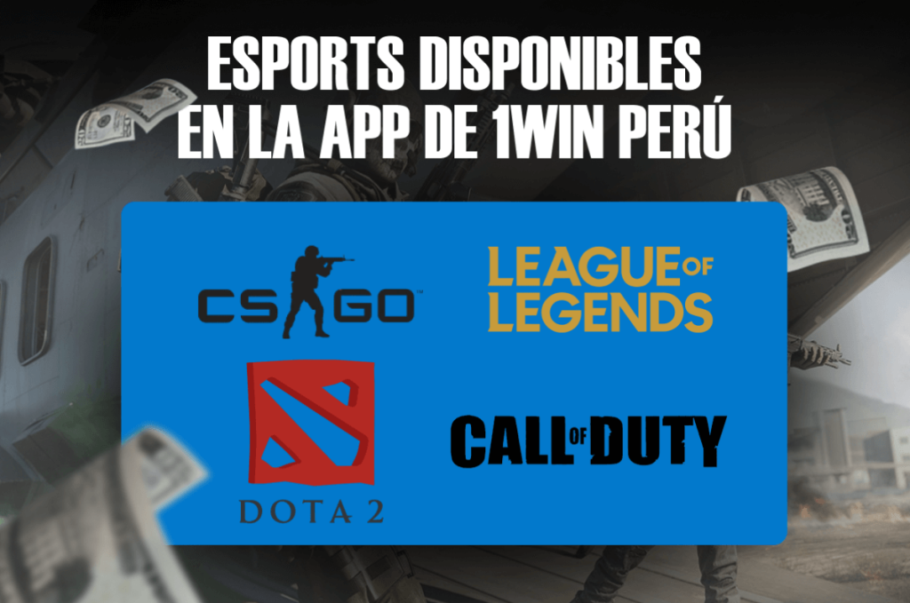 eSports Disponibles en la App de 1win Perú