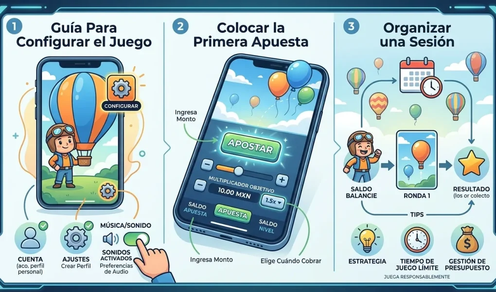 Balloon App: Guía Para Configurar el Juego, Colocar la Primera Apuesta y Organizar una Sesión